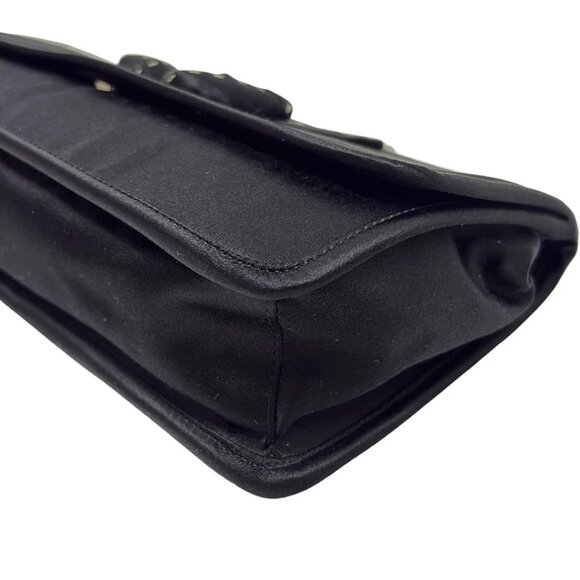 PRADA - Black Satin Handbag 321-081625 - Picture 5 of 8